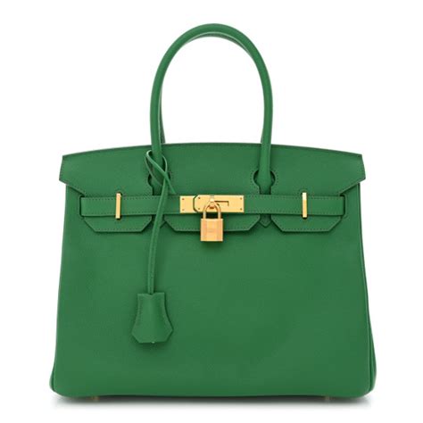 HERMES Epsom BIRKIN 30 Cactus 1308272